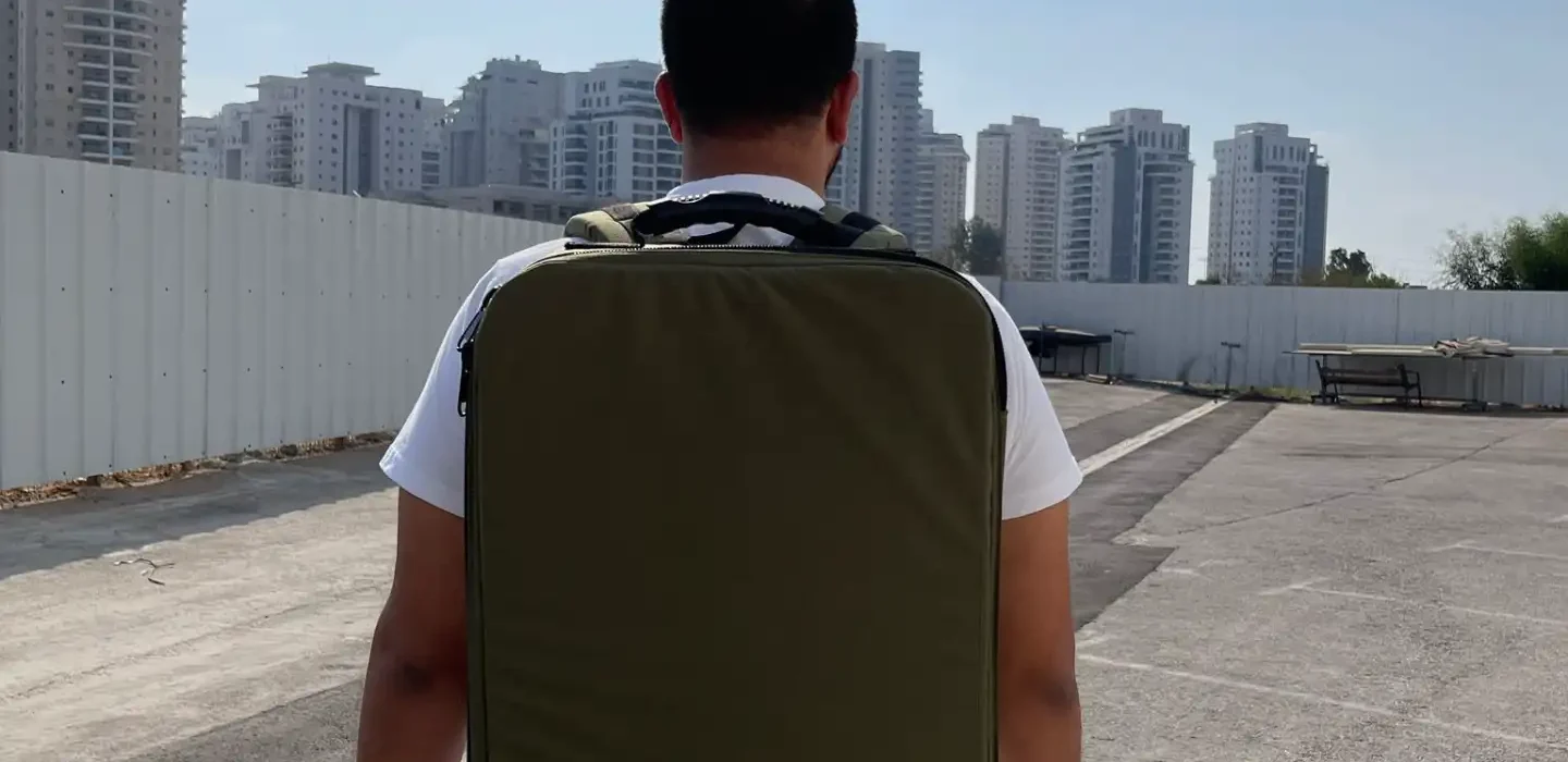 תיק גב לרחפן כולל פורמט מכורסם